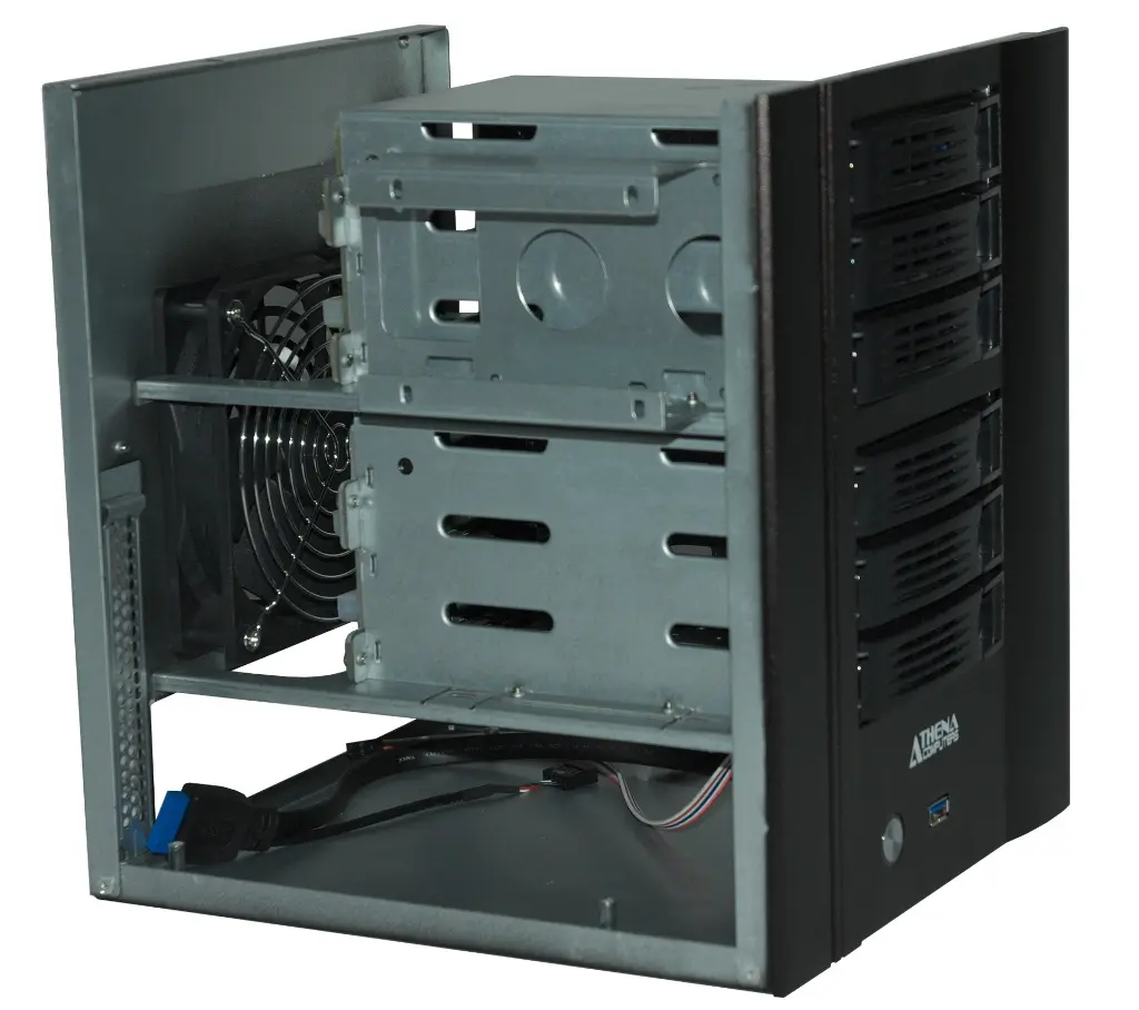 Boîtier Mini Tour ITX 6 Baies Externe Hot swap  (1).webp