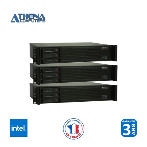 HYPERBOX hyperconvergé 3 x Rack 2U Xeon E