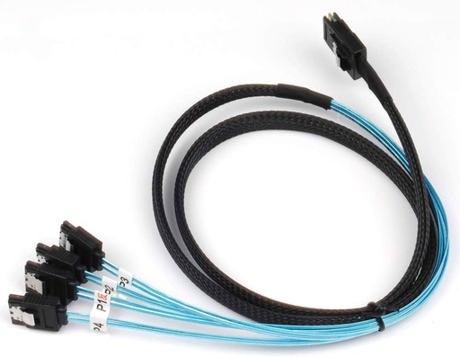 Câble 4xSata vers Mini SAS SFF-8087 0.6m Reverse