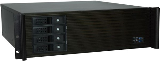 [INTBOITRA348L] Boîtier Rack 19" 3U profondeur 48cm 4 baies 3,5"